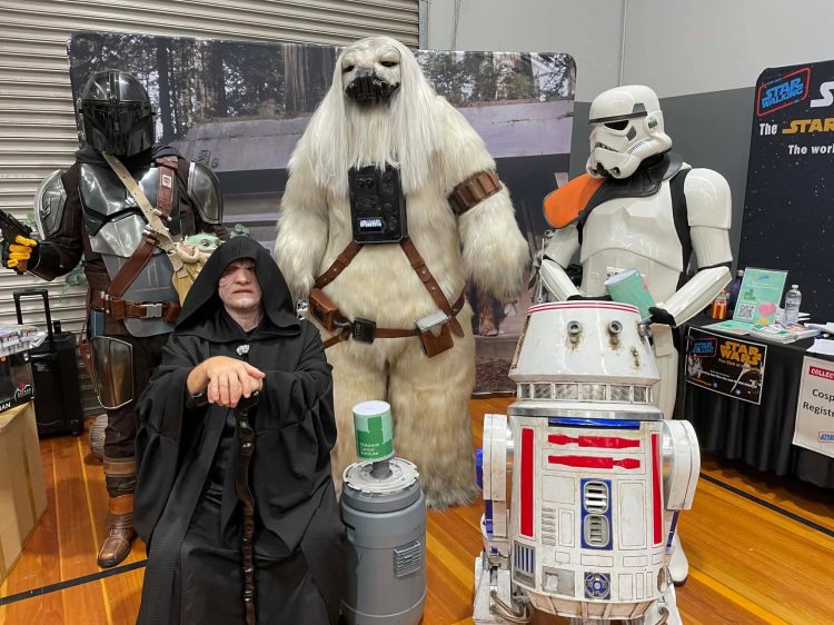 Star Wars cosplayers striking a pose at Collector Con event